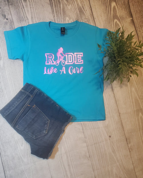 Ride Like a Girl Youth Tee