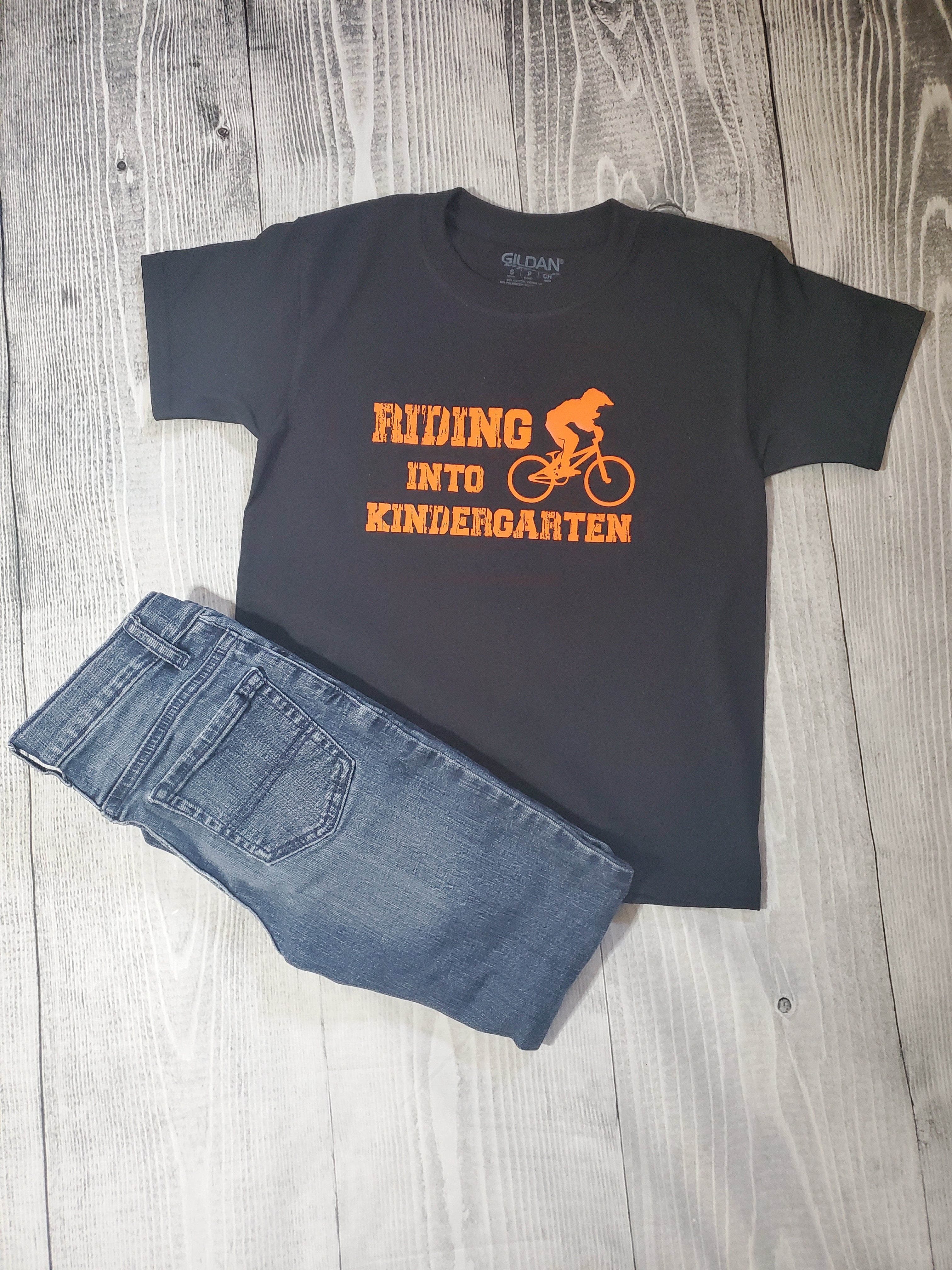 Riding Into Kindergarten Youth Tee