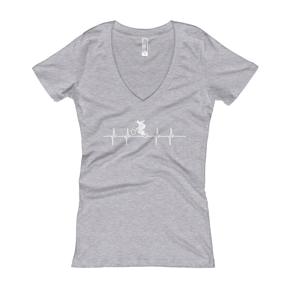 BMX Mom Heartbeat Vneck
