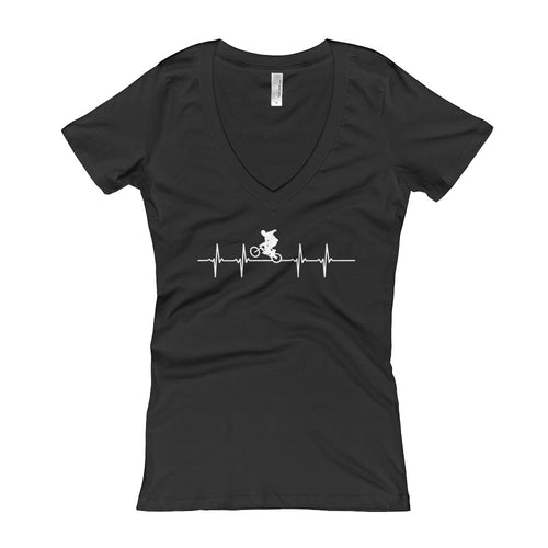BMX Mom Heartbeat Vneck