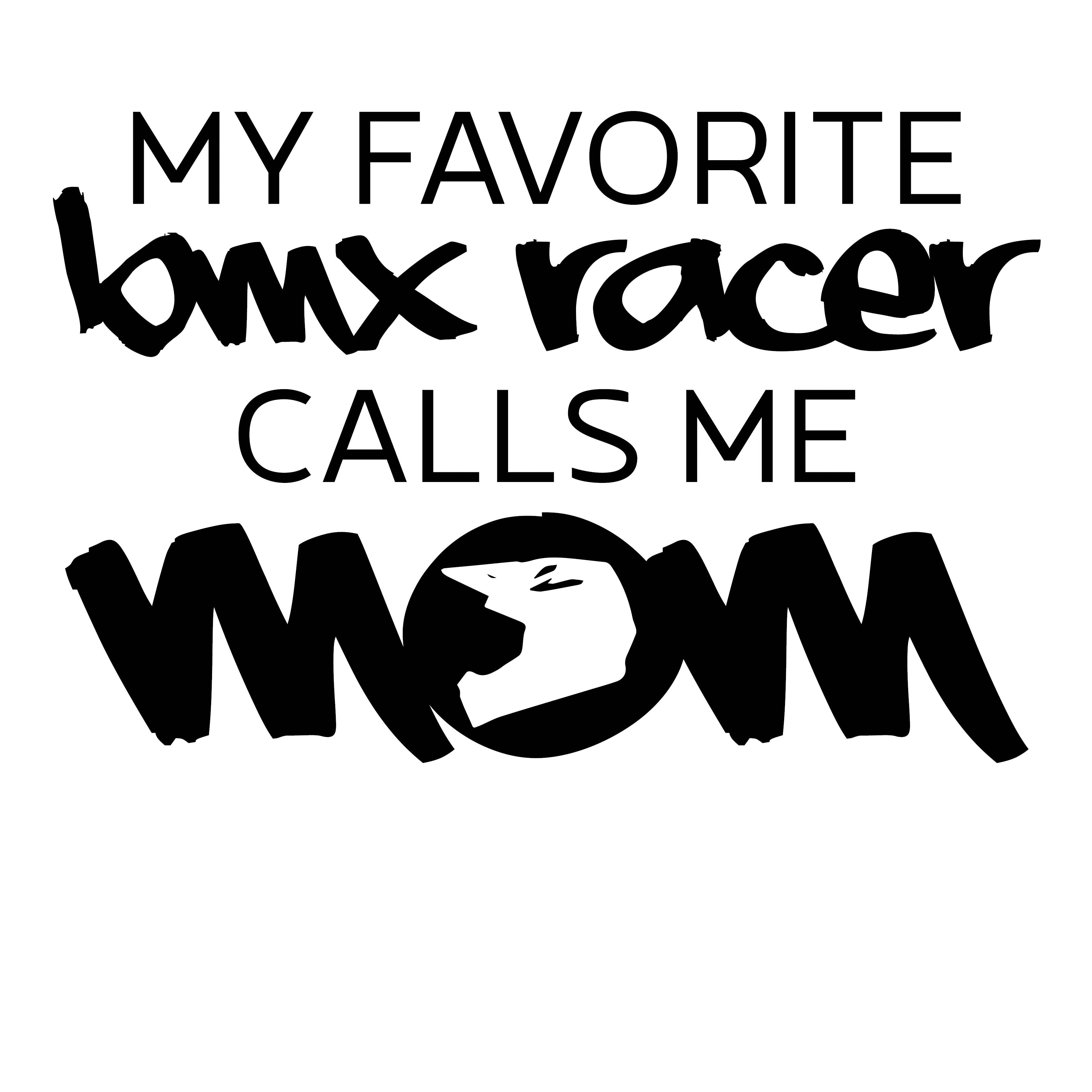 My Favorite BMX Racer Calls Me Mom Hoodie