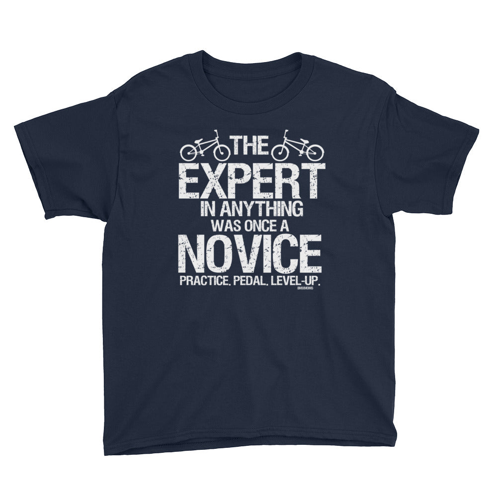 The Expert in Anything Was Once A Novice Youth BMX Tee